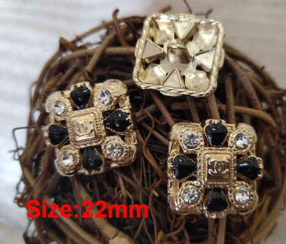 NO19 Size 22mm black Новинка 10 шт. высококачественная металлическая куртка в форме сердца с капельным маслом и пуговицами аксессуары пальто свитер рубашка кнопка 18 мм - Цвет: NO19 Size 22mm black