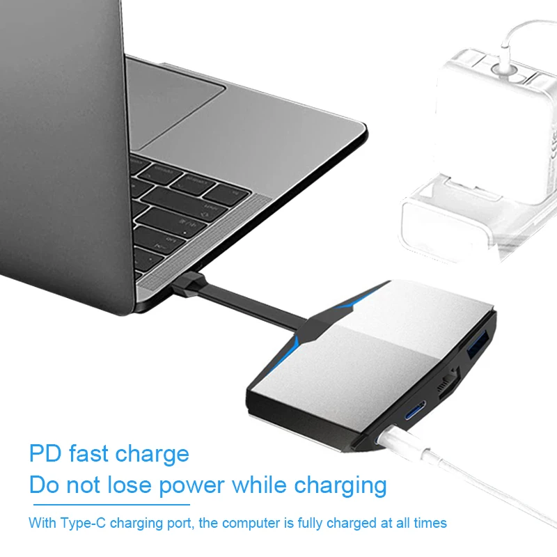 Док станция Bkscy для MacBook Pro USB 3 0 HDMI порта|USB-хабы| |