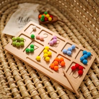 baby toy wooden montessori color recognition early education toys number matching game literacy board baby product for 0 12month