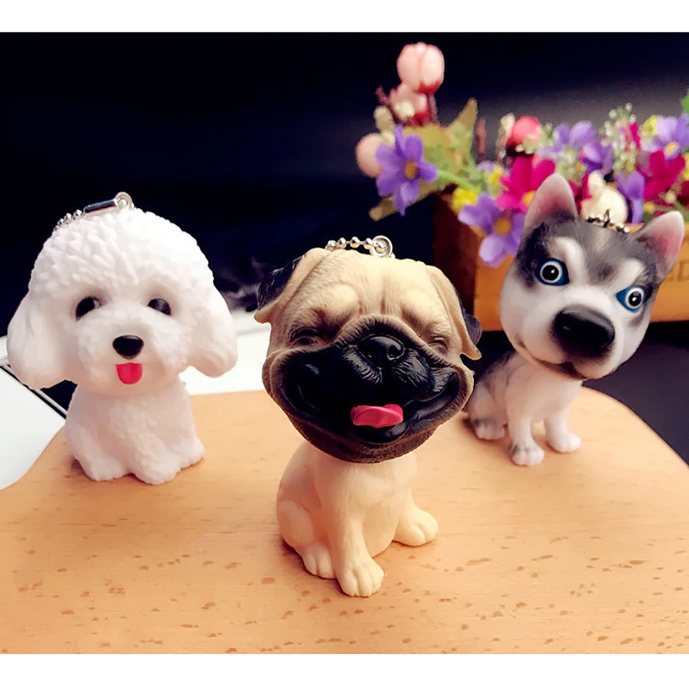 Брелок для ключей с изображением милой собаки пары мужчин женщин детей щенков