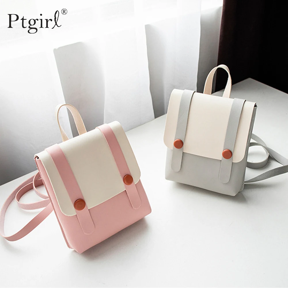 Женский маленький рюкзак тоут из искусственной кожи ранец для путешествий школы