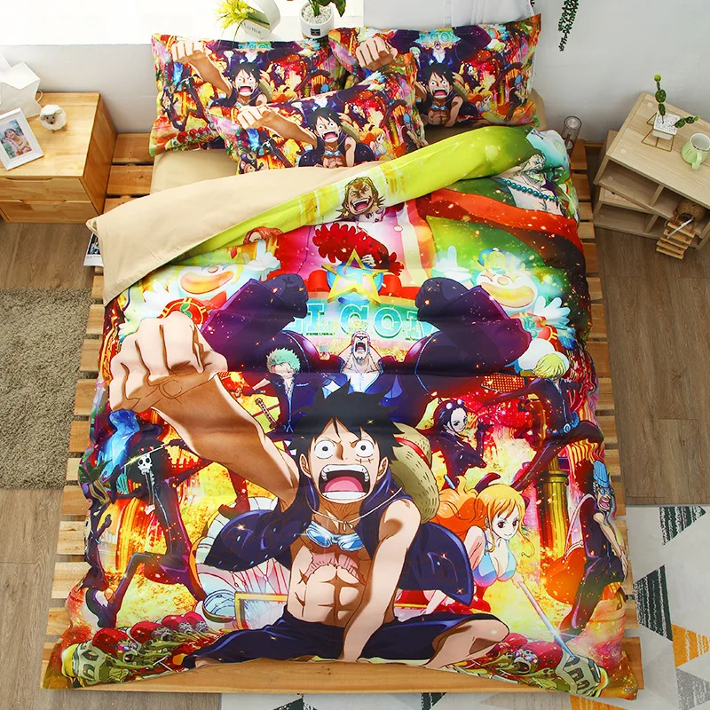 

One Piece 3D bedding set Monkey D. Luffy Duvet Covers Pillowcases ONE PIECE Roronoa Zoro Portgas.D. Ace comforter bedding sets