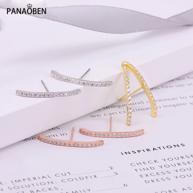 

Женские серьги-гвоздики из серебра 925 пробы с кристаллами