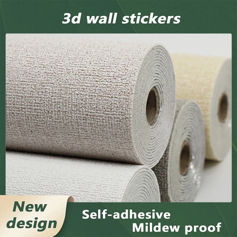 

50x280cm Foam Wallpaper Self-Adhesive Moisture-Proof Anti-Collision Thicken Wall Stickers Living Room Bathroom Home Decoration