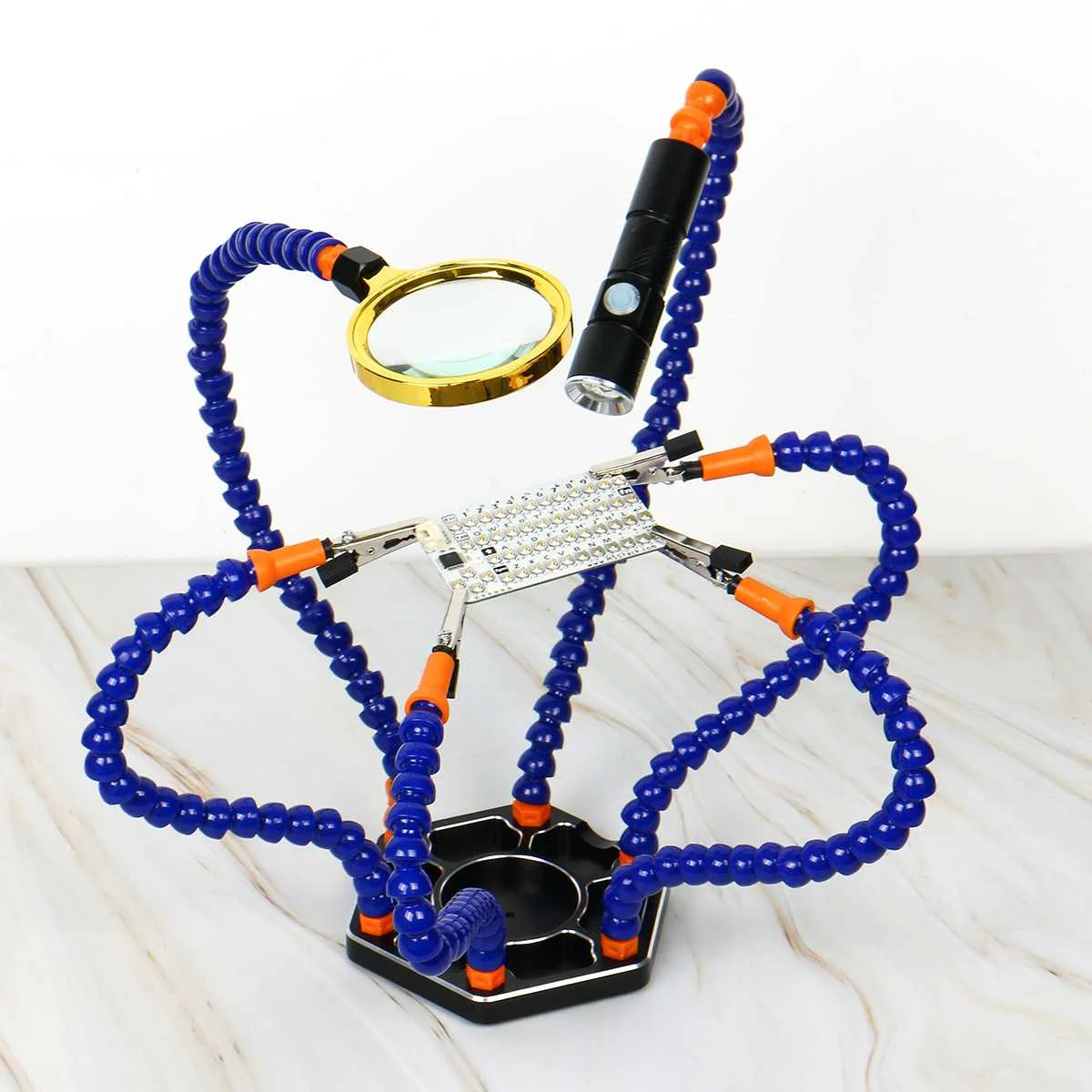 

Третья рука, подставка для паяльника с 6 гибкими ручками, строительная стеклянная сварочная станция, ручной инструмент для ремонта