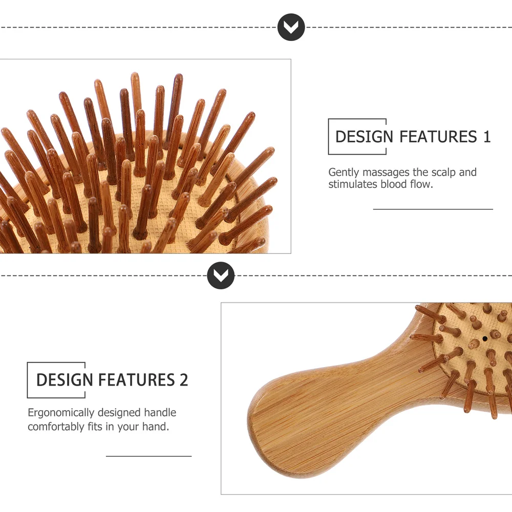 

2pcs Anti-static Airbag Comb Bamboo Air Cushion Comb Scalp Comb