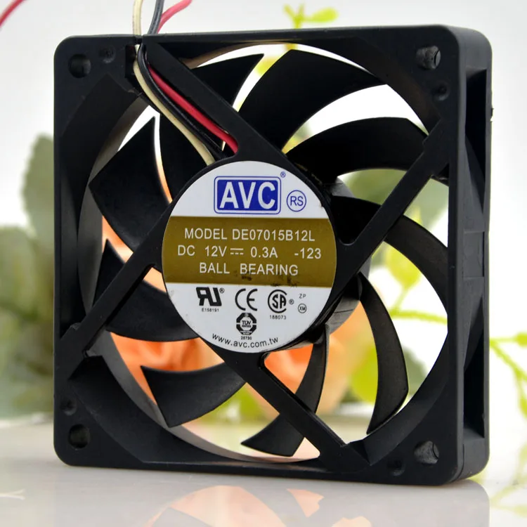 Кулер для охлаждения ЦП AVC De07015b12l 12 В 7015 А дюйма 4 провода 7 см | Компьютеры и офис