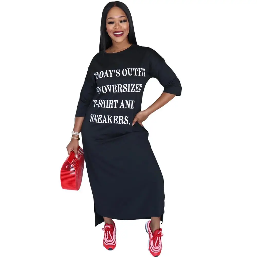 Повседневное платье с надписью Adogirl | Женская одежда