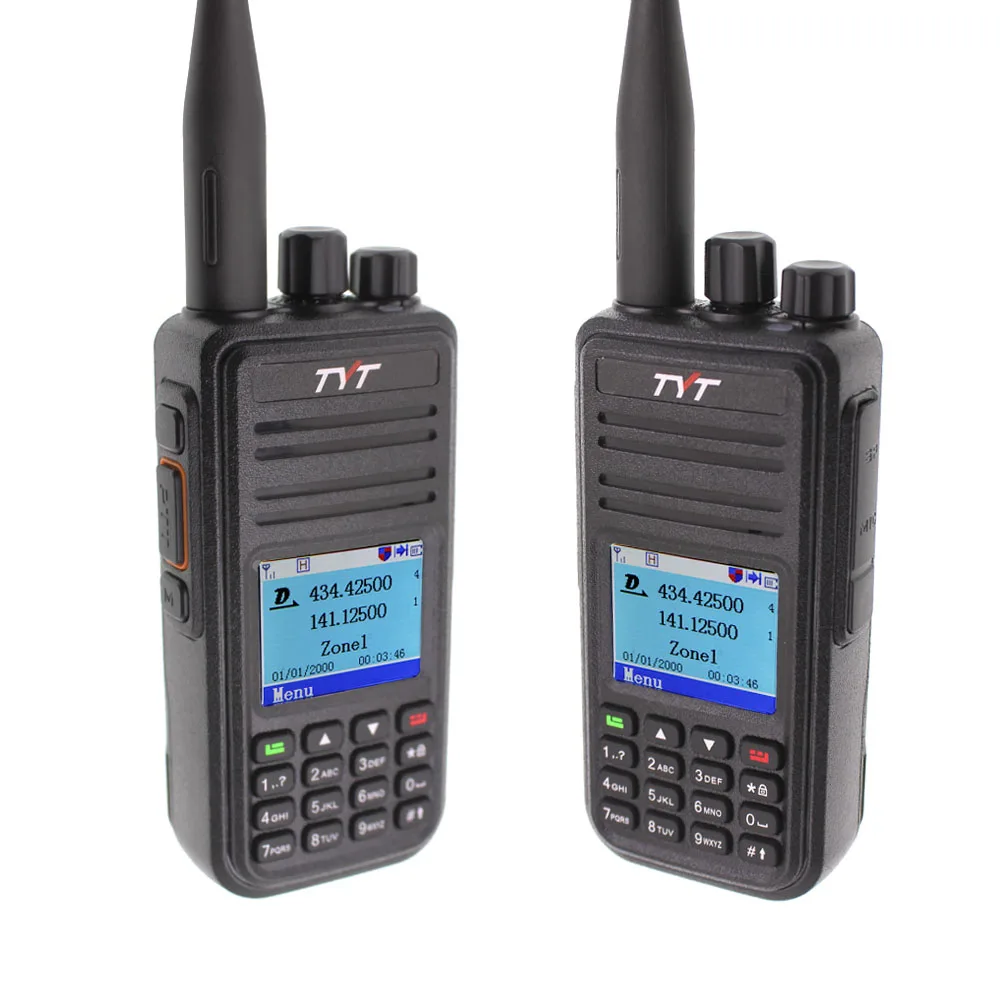 Двухдиапазонная рация TYT MD-UV380 VHF + UHF цифровая DMR двухканальная MDUV380 двухтактный