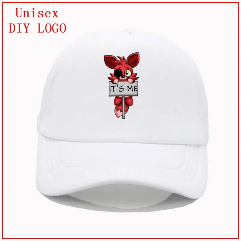 Новейшая сетчатая Кепка FNAF плюшевая бейсбольная кепка с принтом Foxy Мужская s wo