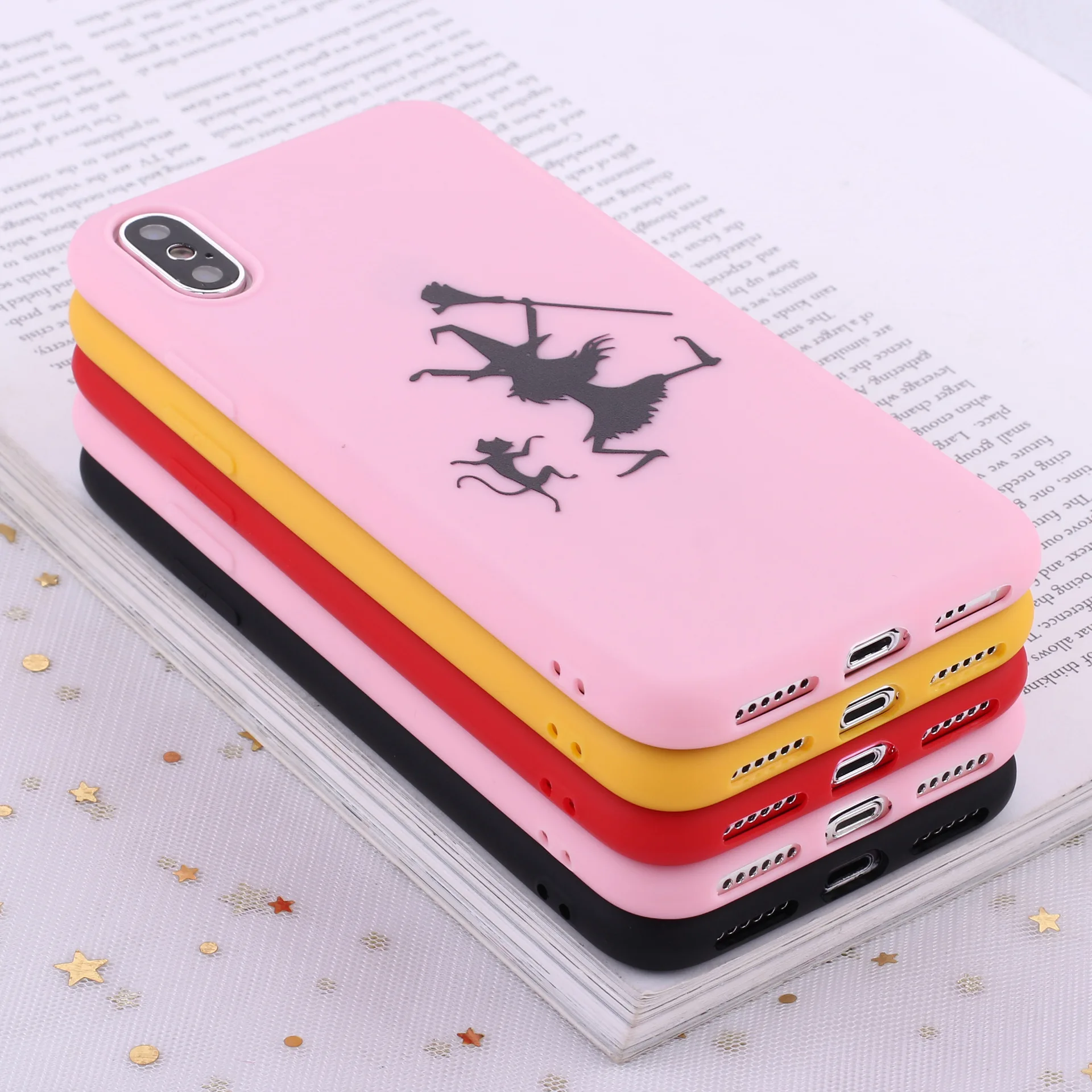 

Halloween broom witch Case for iPhone 12 Mini 11 Pro X XS Max XR 8 7 6 6s Plus Soft TPU Protect Cover