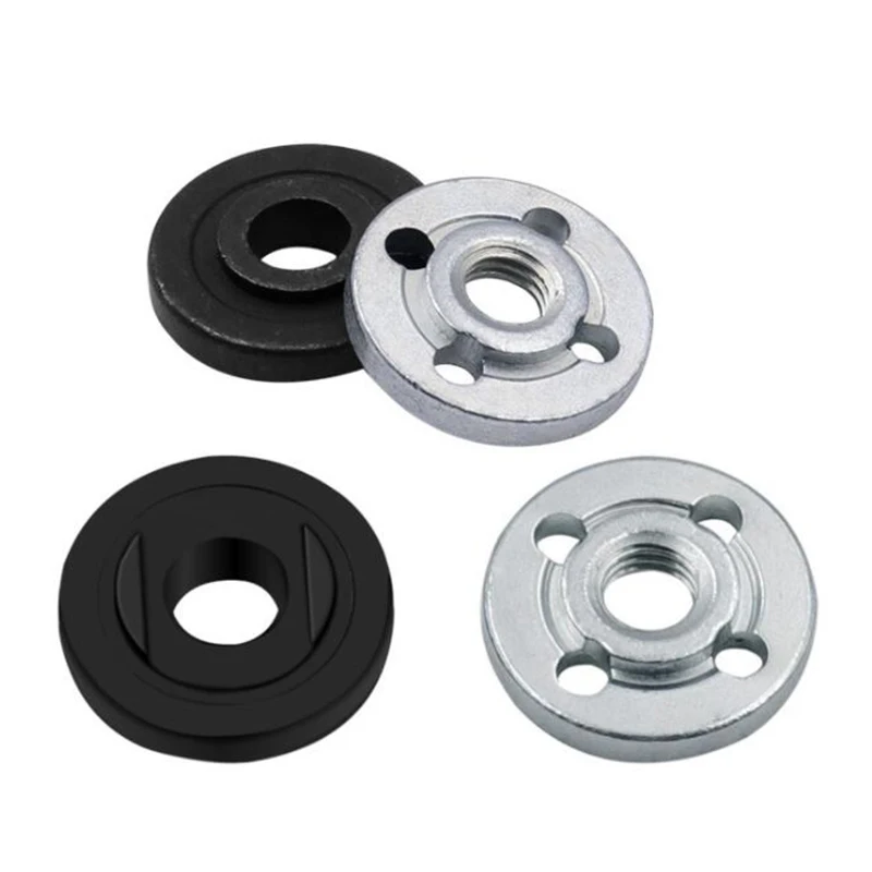 2Pcs Angle Grinder Lock Nuts Stainless Steel Flange Inner Outer Tool Parts | Инструменты