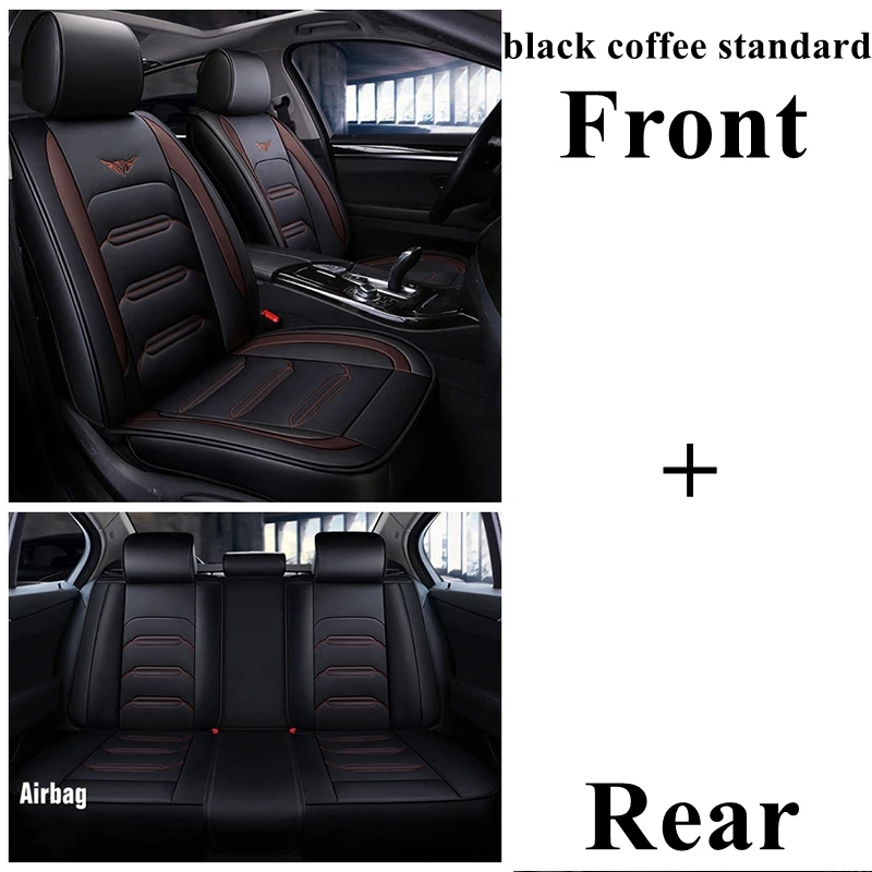 Чехол для автокресла Chery arrizo 3 5 7 bonus A13 tiggo 3 5 Cowin e5 A1 A3 A5 E3 E5 QQ TX X1 EQ Eastar banner cloud auto styling - Название цвета: black coffeestandard