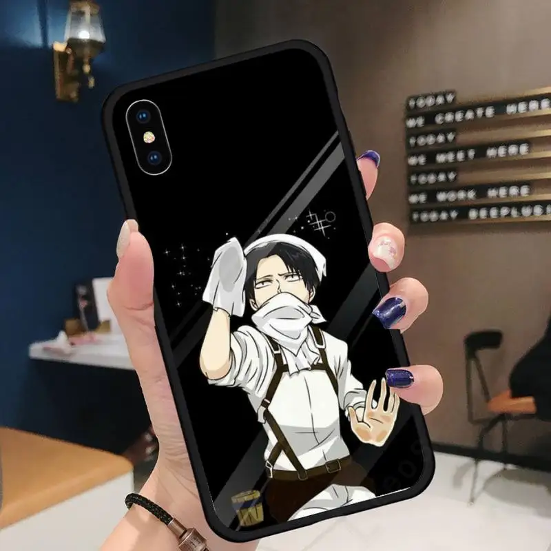 

Anime Attack On Titan Levi Ackerman Phone Case for iPhone 11 12 mini pro XS MAX 8 7 6 6S Plus X 5S SE 2020 XR