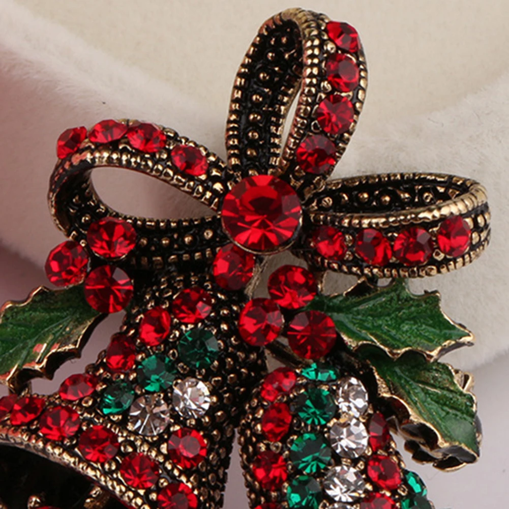 Модная брошь на булавке Женская Брошь Рождественский колокольчик модели