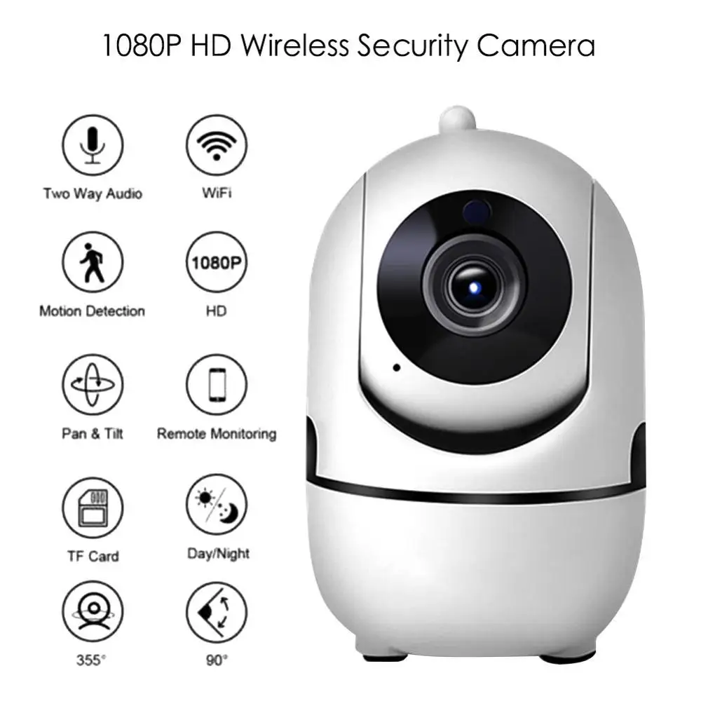 Мини ИК Ночное видение IP Камера Wi Fi Беспроводной HD 1080P облако Видеоняни и