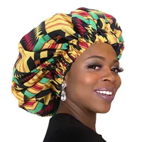 Женская шапка с принтом Анкара, с атласной подкладкой, с Африканским узором