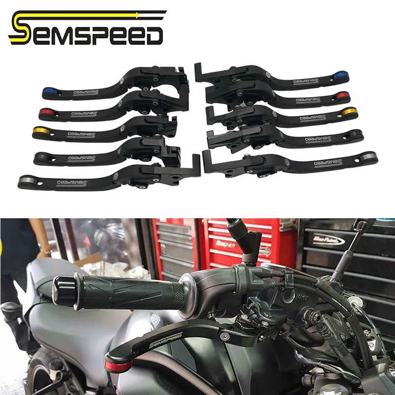 

Motorcycle Brake Handle Levers For Yamaha NMAX 155 NMAX 150 NMAX 125 2015-2019 2020 SEMSPEED Motorcycle CNC Clutch Brake Lever