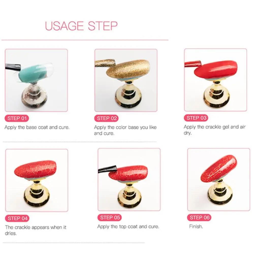 Трещины лак для ногтей длительное быстрое высыхание замочить от УФ светодиодный