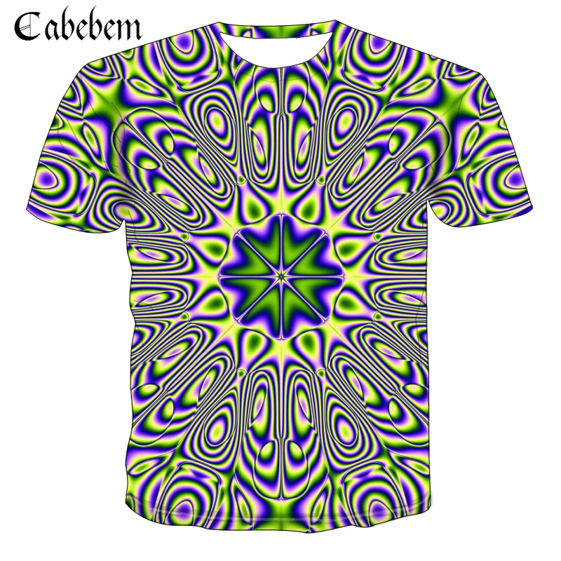 Взрыв жаркое лето футболки абстрактный отверстие вихревой 3D футболок с принтом в