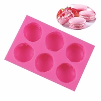 diy baking utensils 6 macaroons shaped fondant cream chocolate biscuit mousse cake silicone mold
