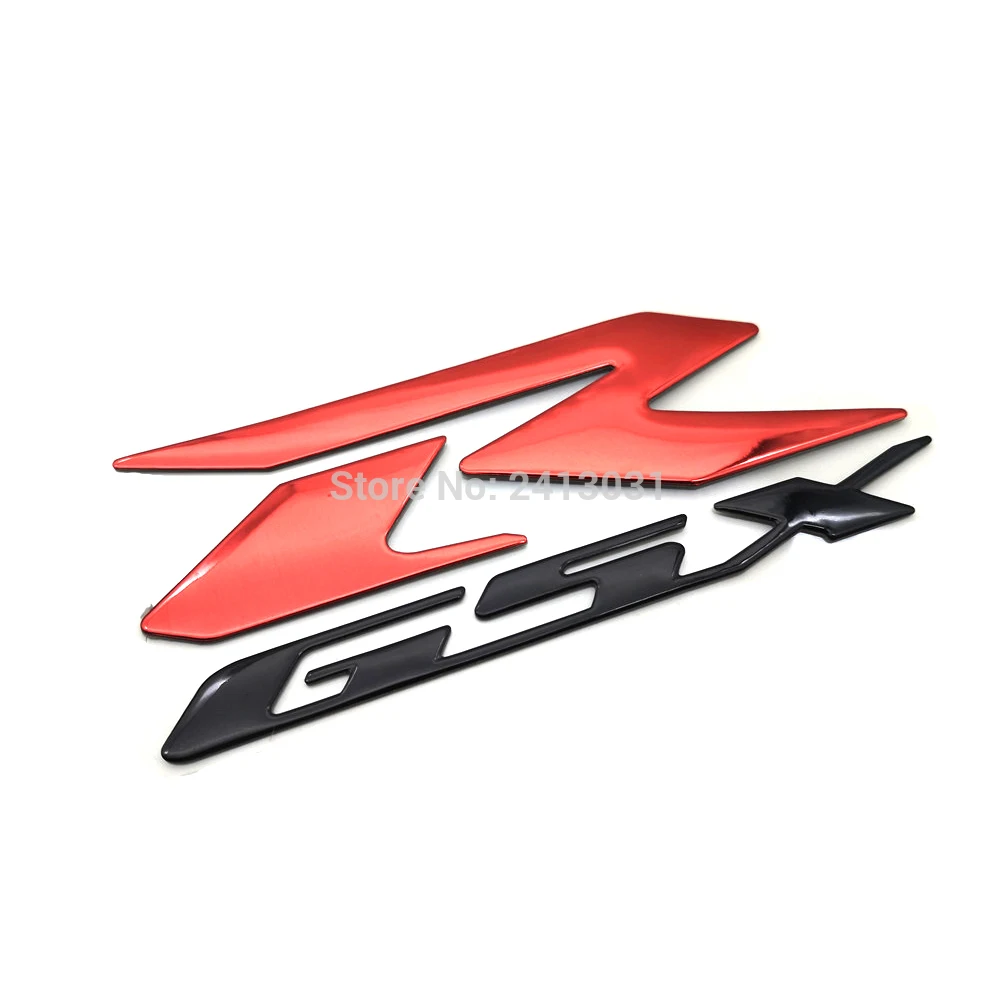 2 шт. наклейки на мотоцикл с логотипом GSXR 3d наклейка эмблему R для Suzuki Hayabusa GSXR1000 GSX