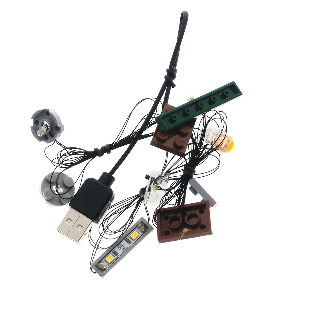 Светодиодный светильник для 21319 центрального перка украшения строительные блоки