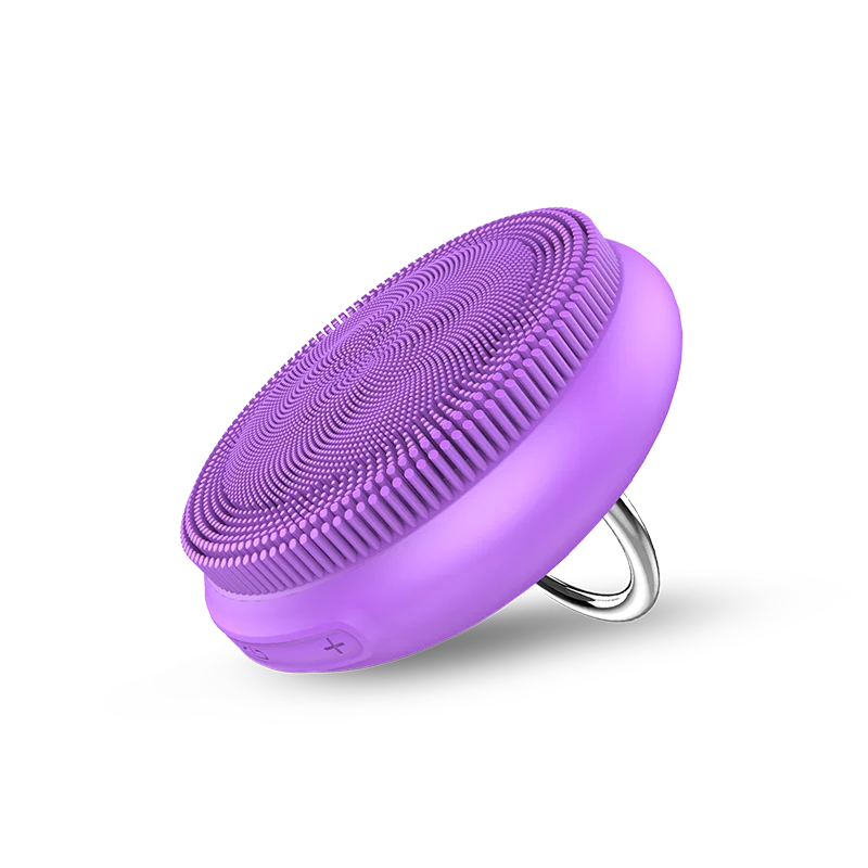 

Facial Cleansing Brush Silicone Waterproof Sonic Vibrating Face Brush for Deep Cleansing Figure Held Pore Cleanser