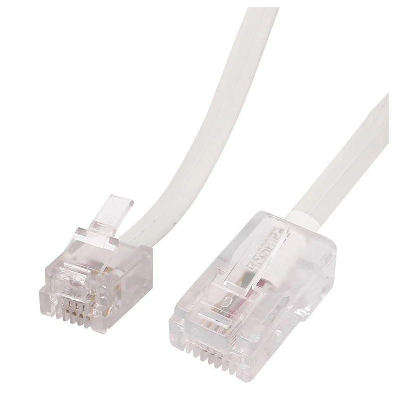 RJ11 6P4C to RJ45 8P4C Modular Phone Internet Extension Cable 3 Meter | Обустройство дома