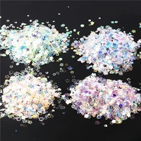 10gbag unmatched nail sequins glitter colorful macaroon crystal paillettes lentejuelas mixed shapes for diy 3d nail phone decor