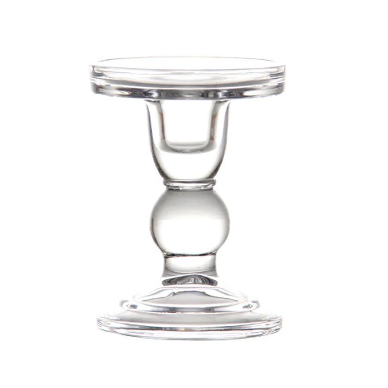 Подсвечник для свечей из прозрачного стекла 1 шт. | Дом и сад