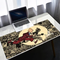 the adventures of tintins gaming mousepad laptop desk mat accessories xxl large gamer keyboard pc gabinete computer xl mouse pad