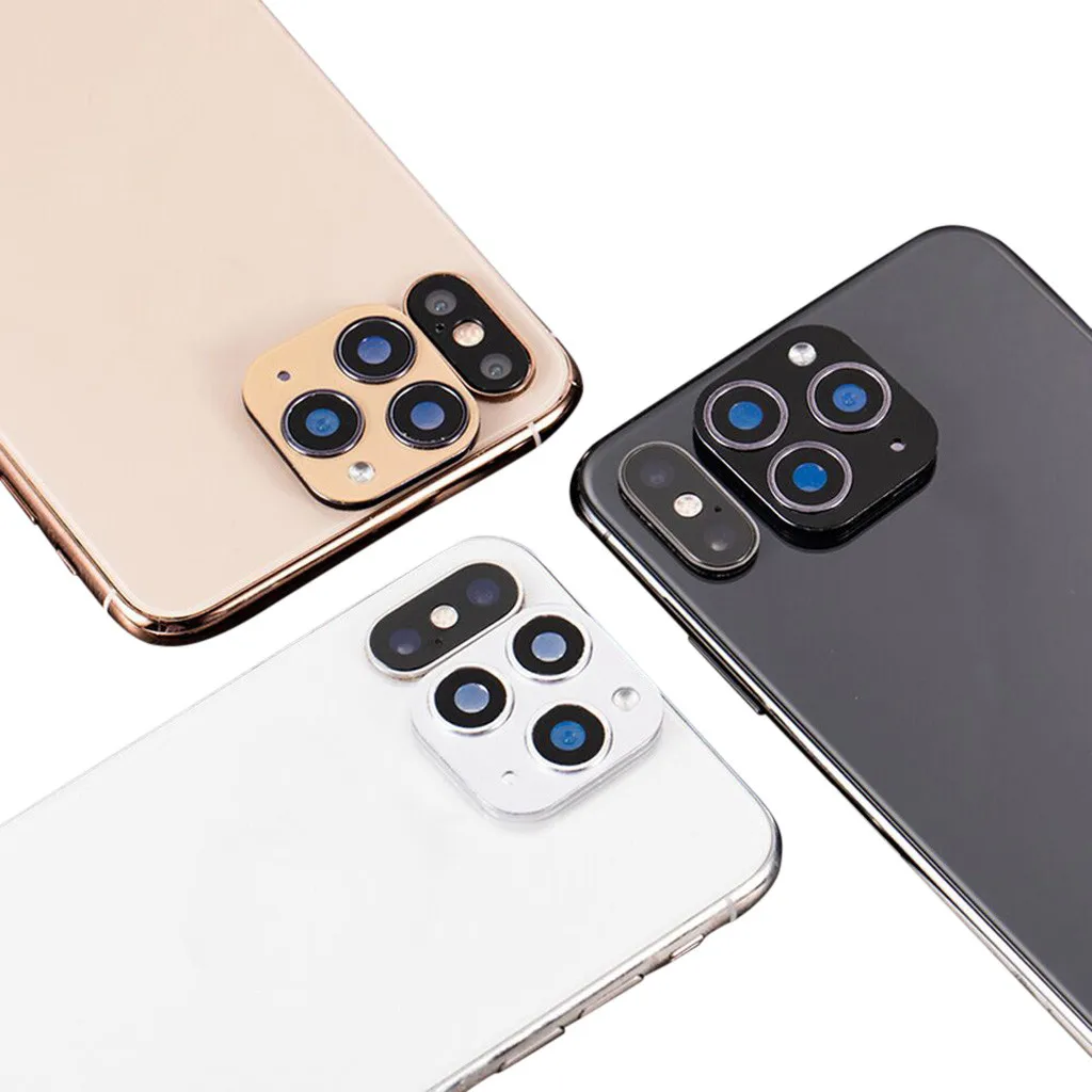 2 шт. наклейка для объектива чехол iPhone X XS MAX Seconds Замена 11 Защитная пленка камеры