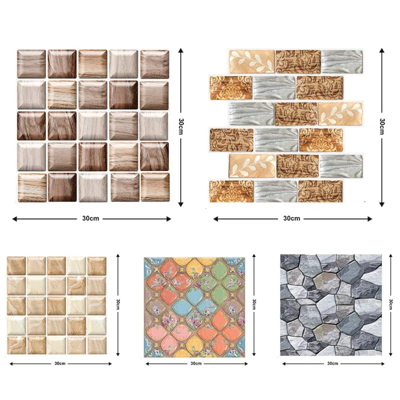 Лидер продаж 3D Наклейка на стену с имитацией кирпича водостойкая настенная