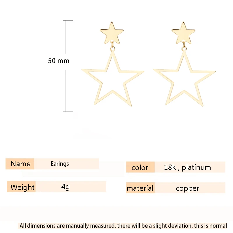 

SIPENGJEL geometric Big metal style Earrings Exaggerated personality European and America Earrings For Women Jewelry 2021