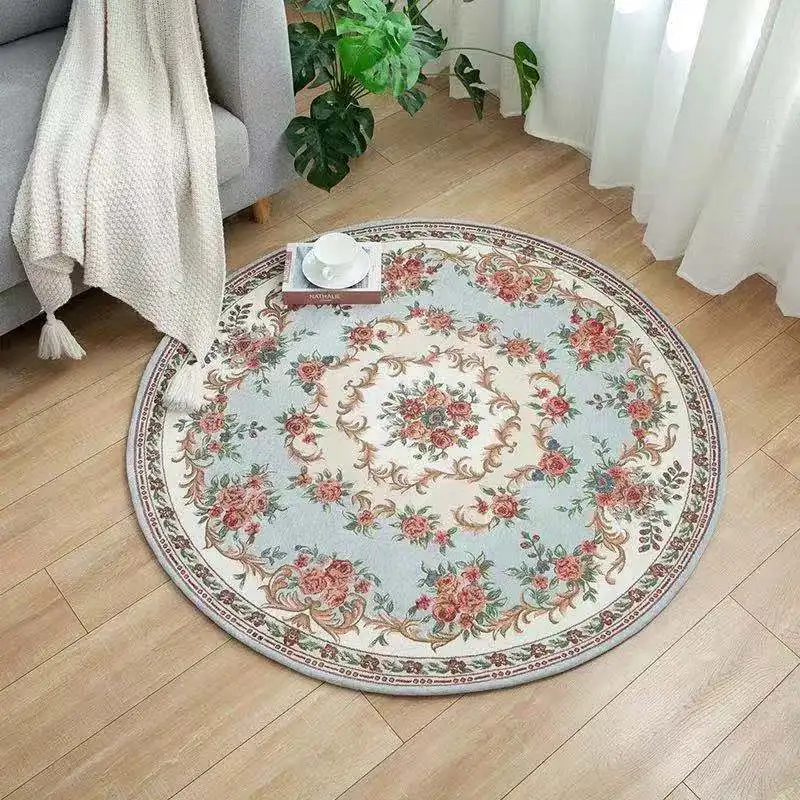 

Bohemian Round Carpet Nordic Bohemian Floor Carpets for Living Room Bedroom Anti-slip Doormat Yoga Mat Tassels Area Rugs Cotton
