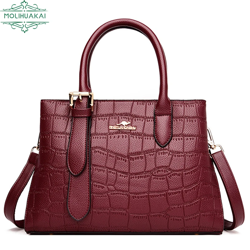 

Genuine Brand Leather Shoulder Messenger Luxury Handbags Women Bags Designer Sac High Quality Crossbody Bags For Women Feminina