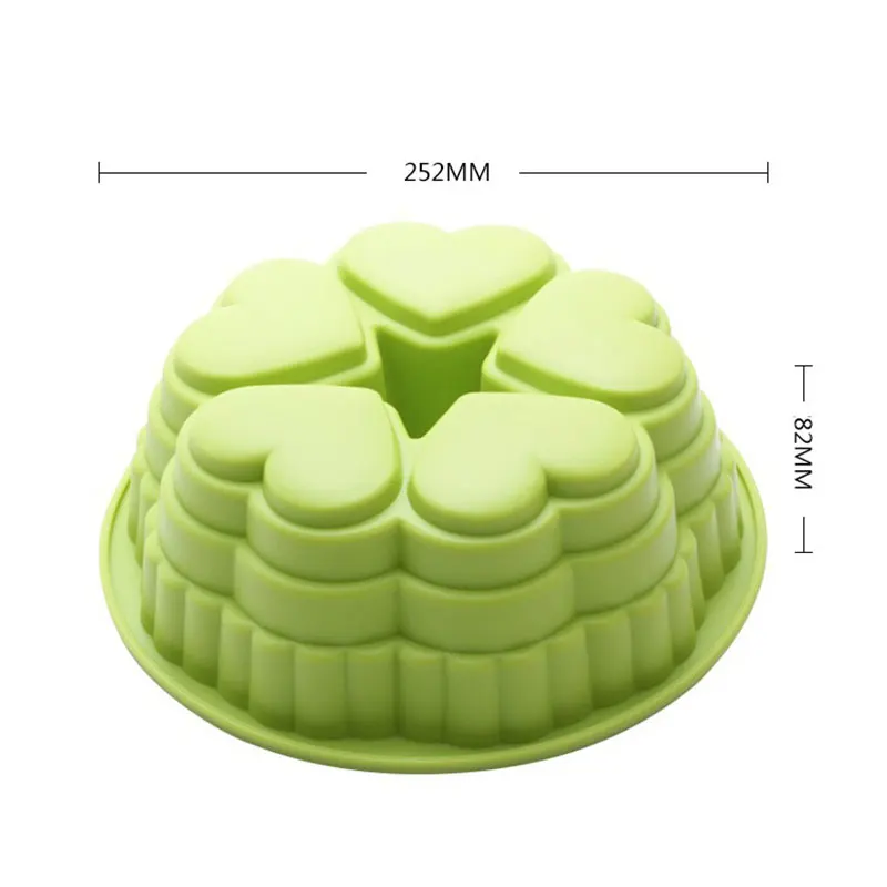 Новое поступление форма в форме сердца d для торта замка DIY шоколад помадка хлеб