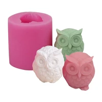 3d owl shaped soap mould silicone mold craft sculpture cake decoration diy soap mold for soap candle making diy gift for friends