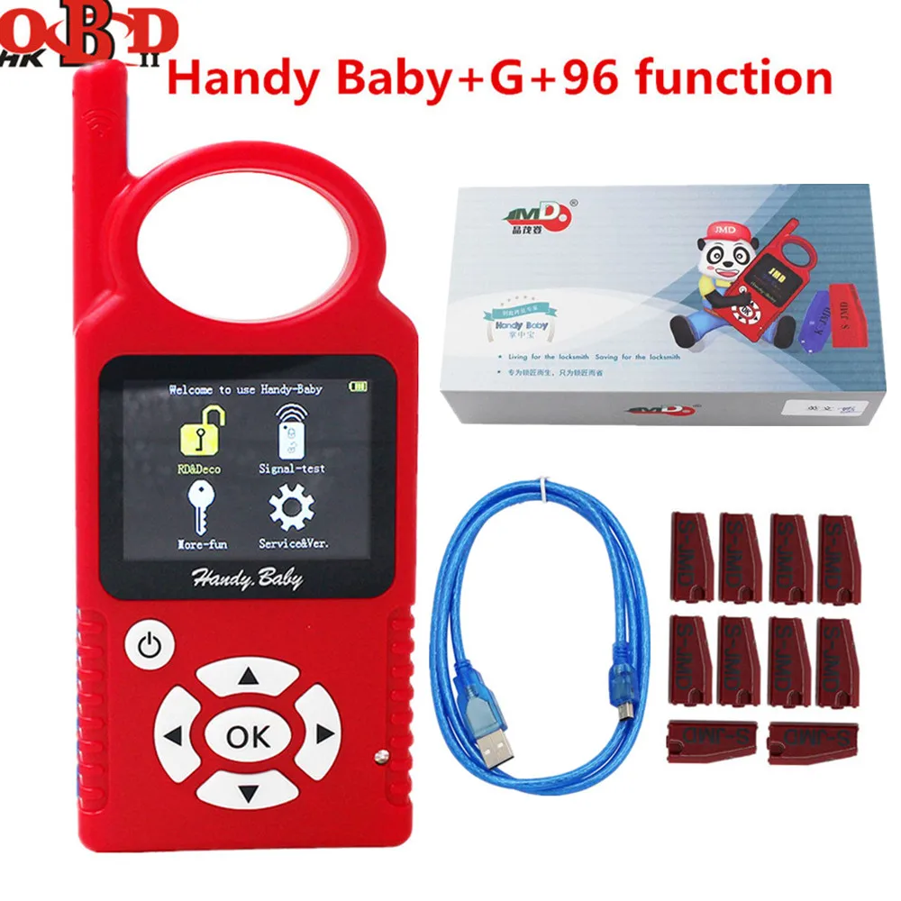 JMD Handy Baby Auto Key инструмент для 4D/46/47/48/G/King Chip программист Красные фишки копир с G/96bit 48