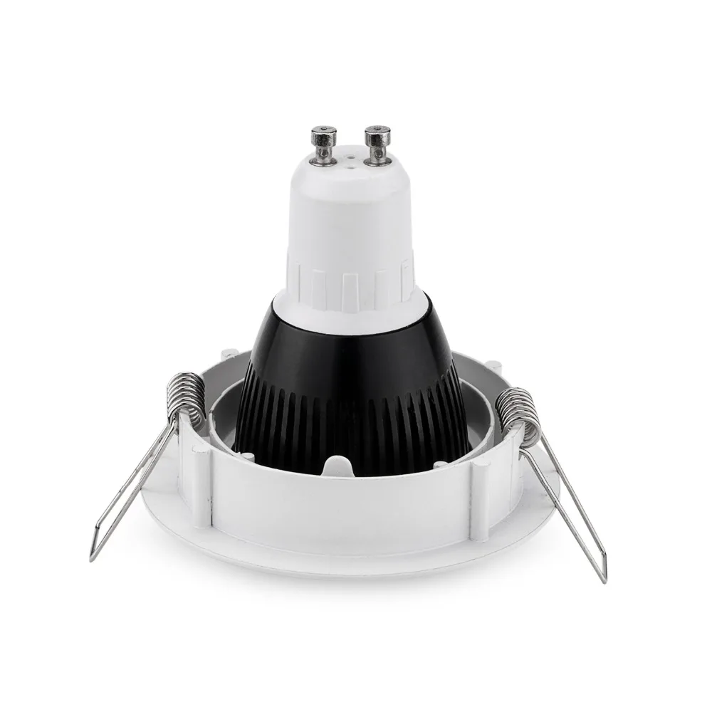 

10PCS Round Downlight Recessed Lighting Kit fitting LED Bulb GU10 MR16 Ceiling Spot Light Fixture With MR16/GU5.3 Socket Fitting
