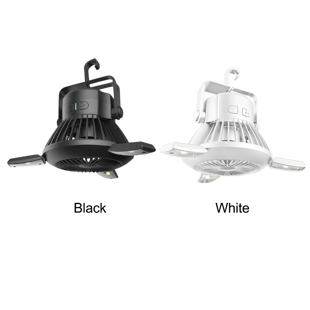

Adjustable Emergency Hanging ABS USB With Fan Hiking Fishing Outdoor Portable LED Camping Lantern Tent Gift Solar Powered