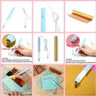 2 5mm2 80 35mm heat foil pen calligraphy tip combine hot foil paper can be used on paper leather plastic cards diy write draw