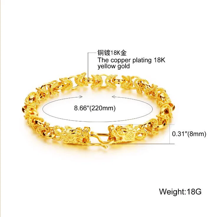 Женские браслеты из 18 каратного золота изящное украшение для свадьбы|Цепочки и