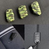 car military rear silicone remote smart key case key fob holder cover trim for seat leon iii mk3 fr mk4 5f ibiza kj mk5 v ateca