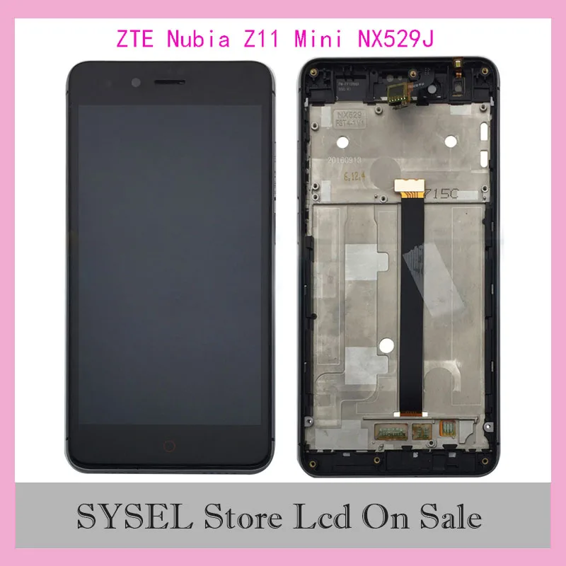 ЖК-дисплей AMOLED 5 0 дюйма для ZTE Nubia Z11 Mini NX529J сенсорный экран с рамкой и дигитайзером