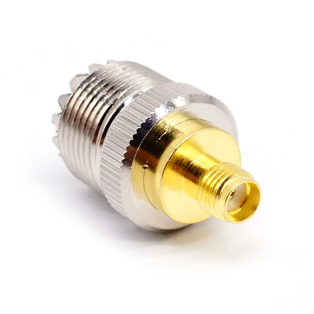 2 шт. переходник для радиочастотного коаксиального кабеля гнездо SMA Female to SO239 UHF