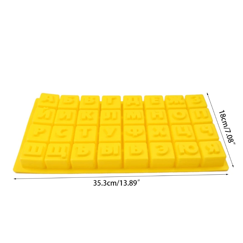 13MA русский алфавит/силиконовая форма буквы &quotсделай сам&quot леденец Пудинг Форма