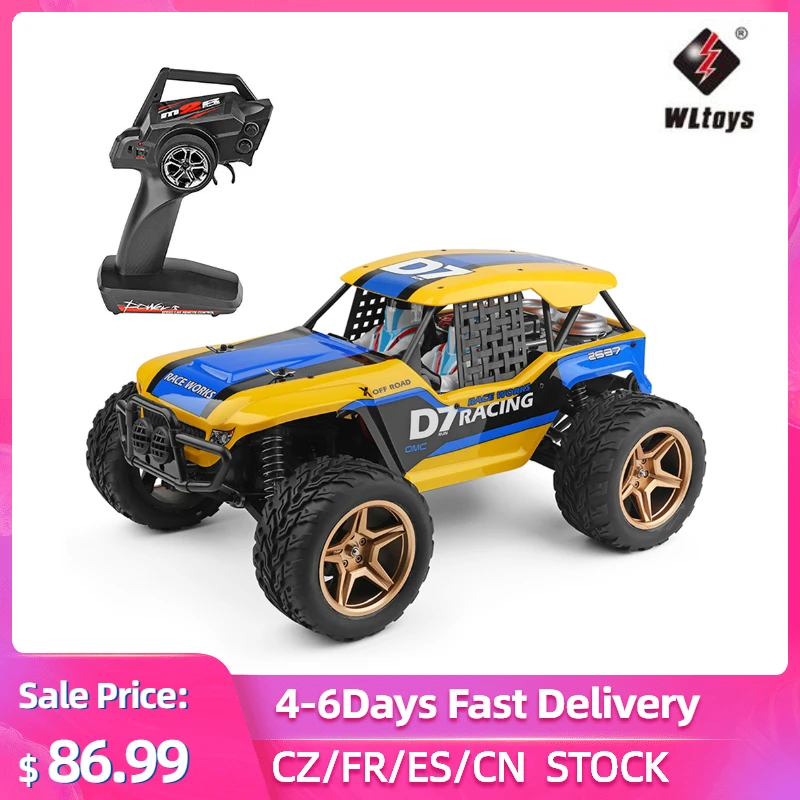 2 4 GHz 4WD Wltoys XK 12402 A D7 1/12 RC автомобиль 550 мотор 45 км/ч пустынный багги Rock Racing Crawler Truck