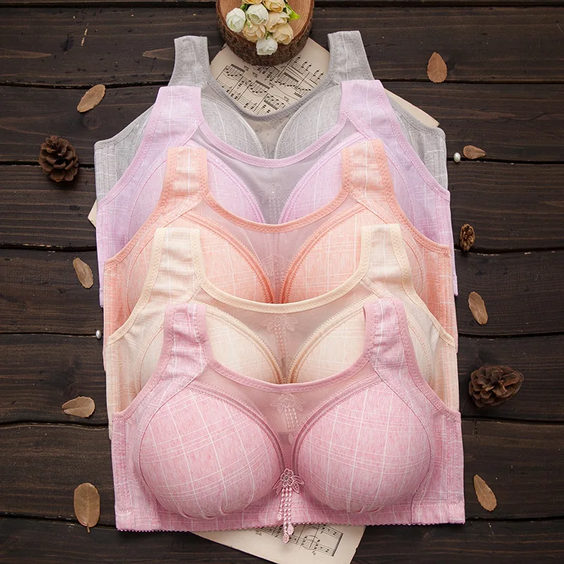 Крупное тонкое без оправы нижнее белье собранный и регулируемый бюстгальтер |